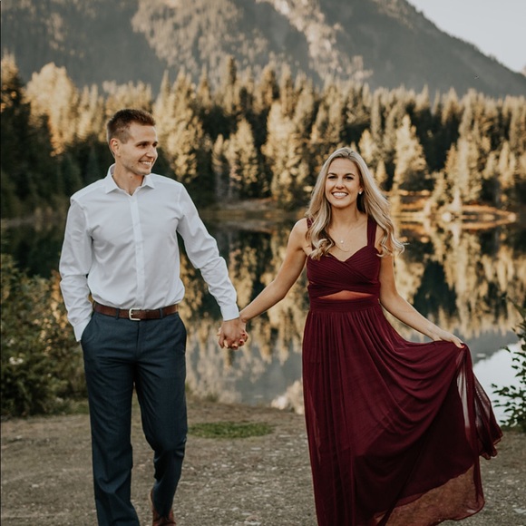 Birdy Grey Elyse Dress In Cabernet Size 